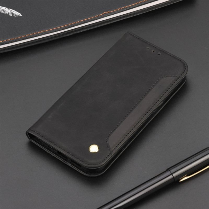 Flip Cover Realme 9i Effet Cuir Business Bicolore