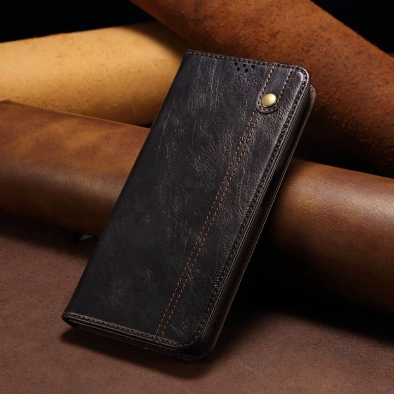 Flip Cover Realme C35 Simili Cuir Ciré