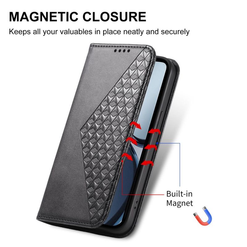Flip Cover Realme C75 Texture Veau avec Lanière