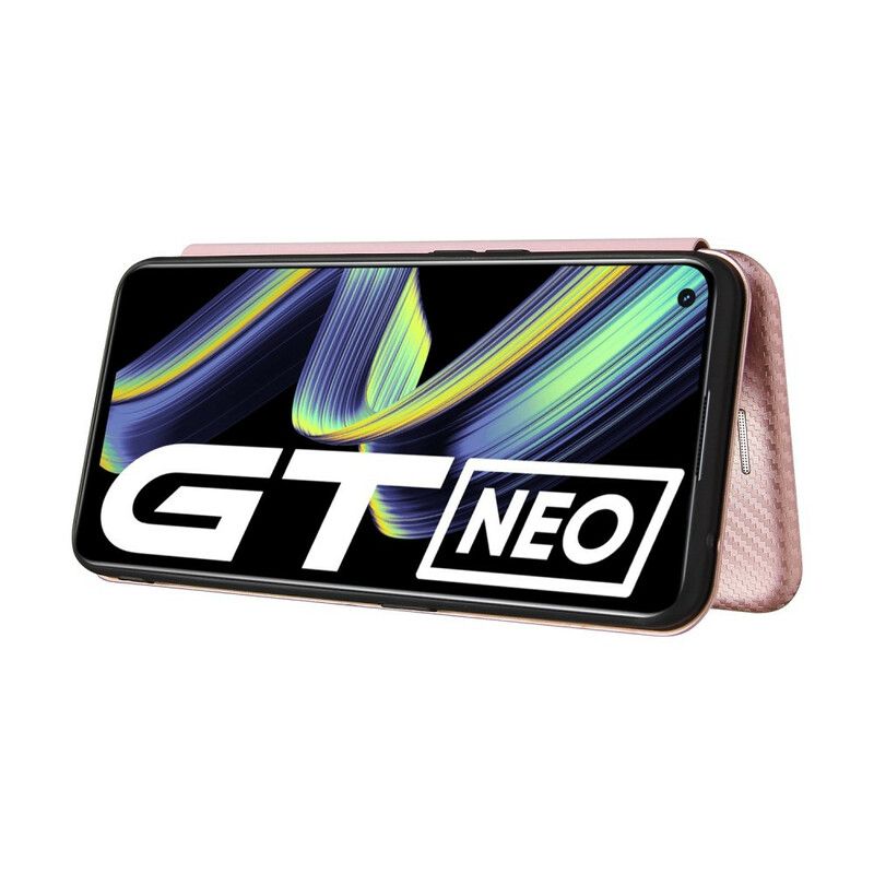 Flip Cover Realme GT 5G Silicone Carbone