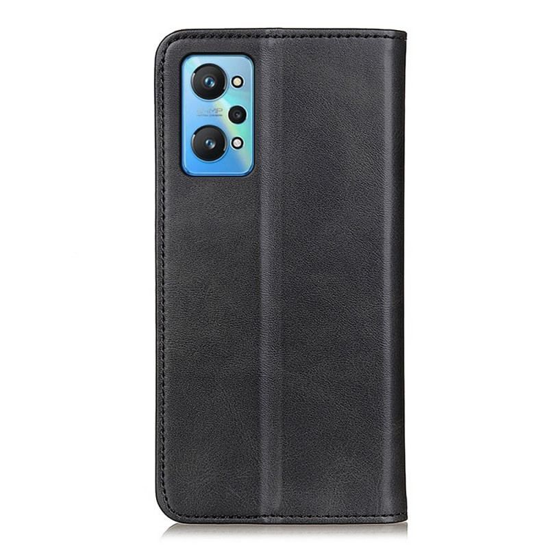 Flip Cover Realme GT Neo 3T / Neo 2 Cuir Fendu Élégance