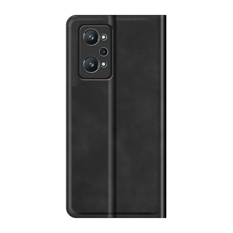 Flip Cover Realme GT Neo 3T / Neo 2 Effet Cuir Douceur Soie