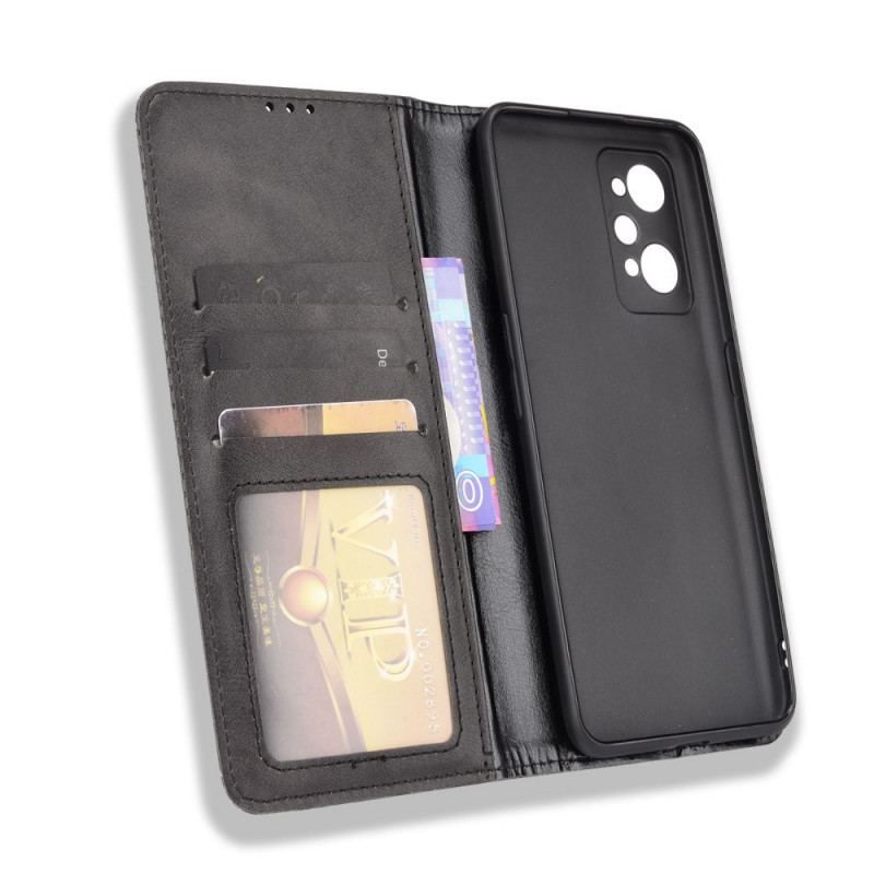 Flip Cover Realme GT Neo 3T / Neo 2 Effet Cuir Vintage Stylisé