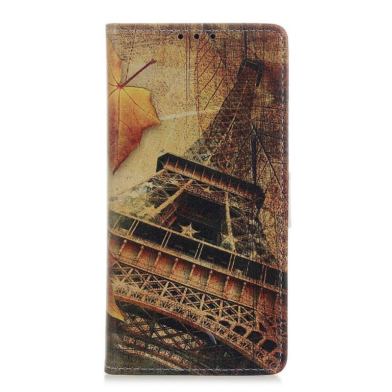 Étui Housse Alcatel 1b Tour Eiffel En Automne
