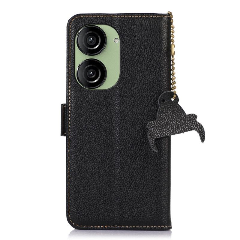 Housse Asus Zenfone 10 Cuir Blocage RFID KHAZNEH