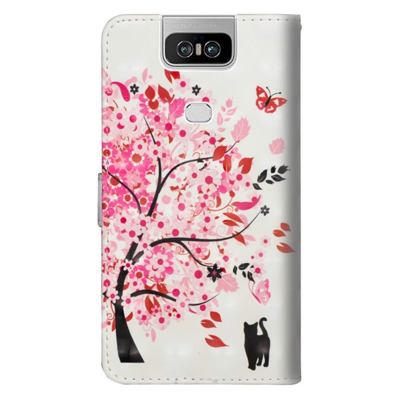 Housse Asus Zenfone 6 Arbre Rose