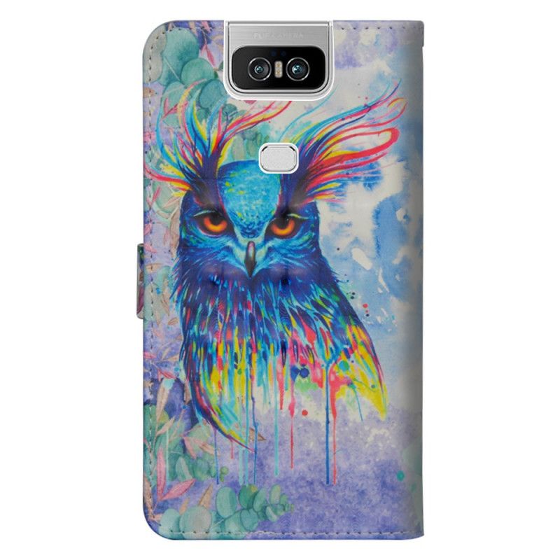 Housse Asus Zenfone 6 Oiseau Aquarelle