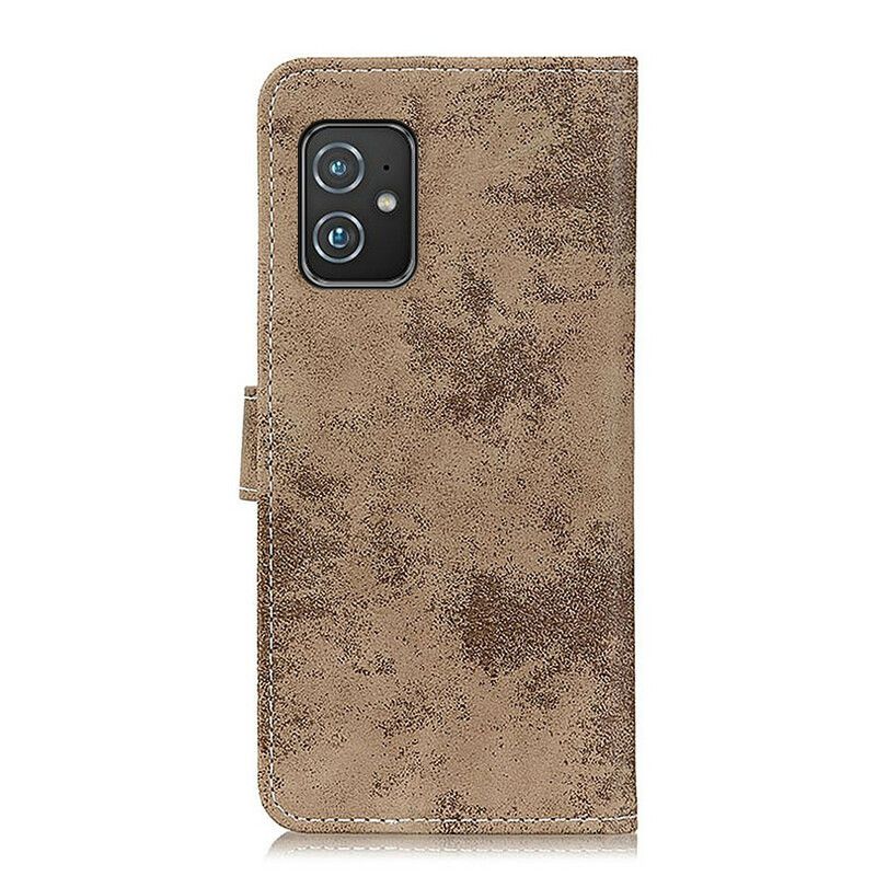 Housse Asus Zenfone 8 Simili Cuir Vintage