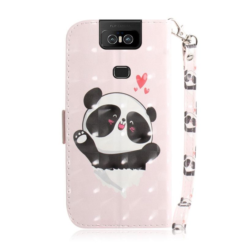 Housse Asus Zenfone Panda Love À Lanière