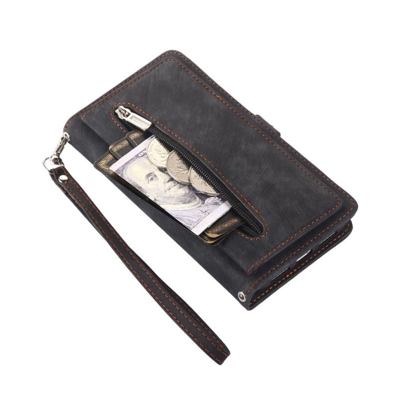 Housse Google Pixel 10 Pro XL / 9 Pro XL Portefeuille Effet Daim