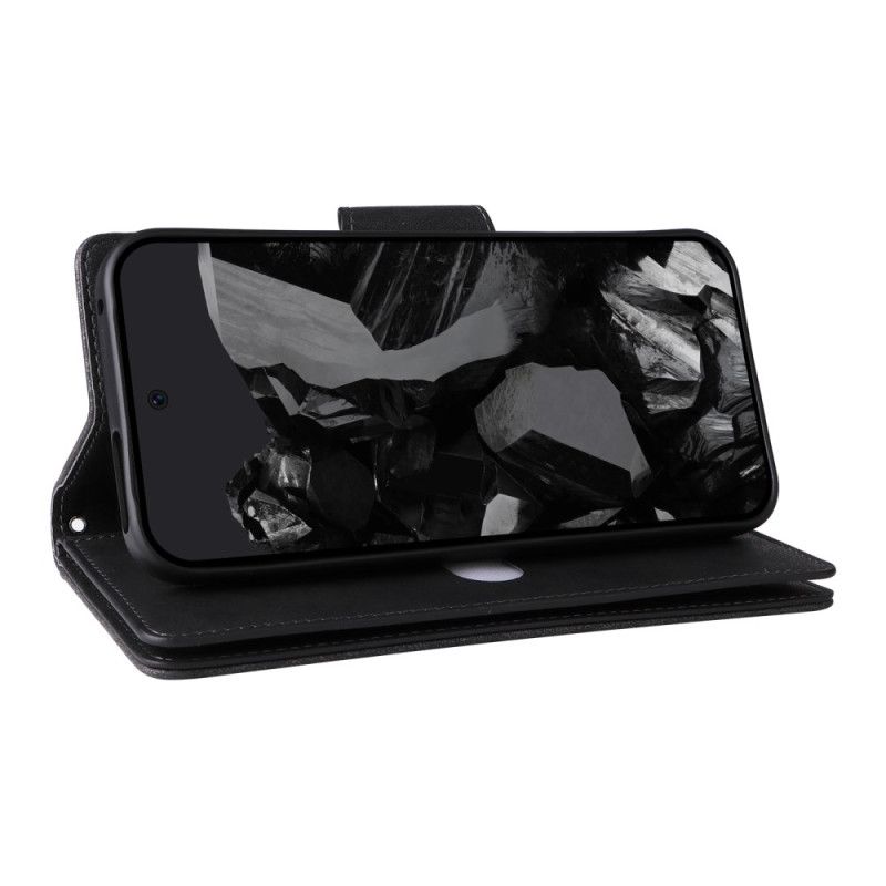 Housse Google Pixel 10 Pro XL / 9 Pro XL Portefeuille Effet Daim