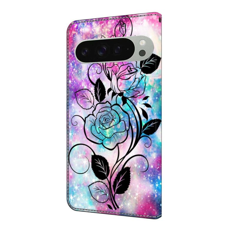 Housse Google Pixel 10 Pro XL Motif Rose et Bleu