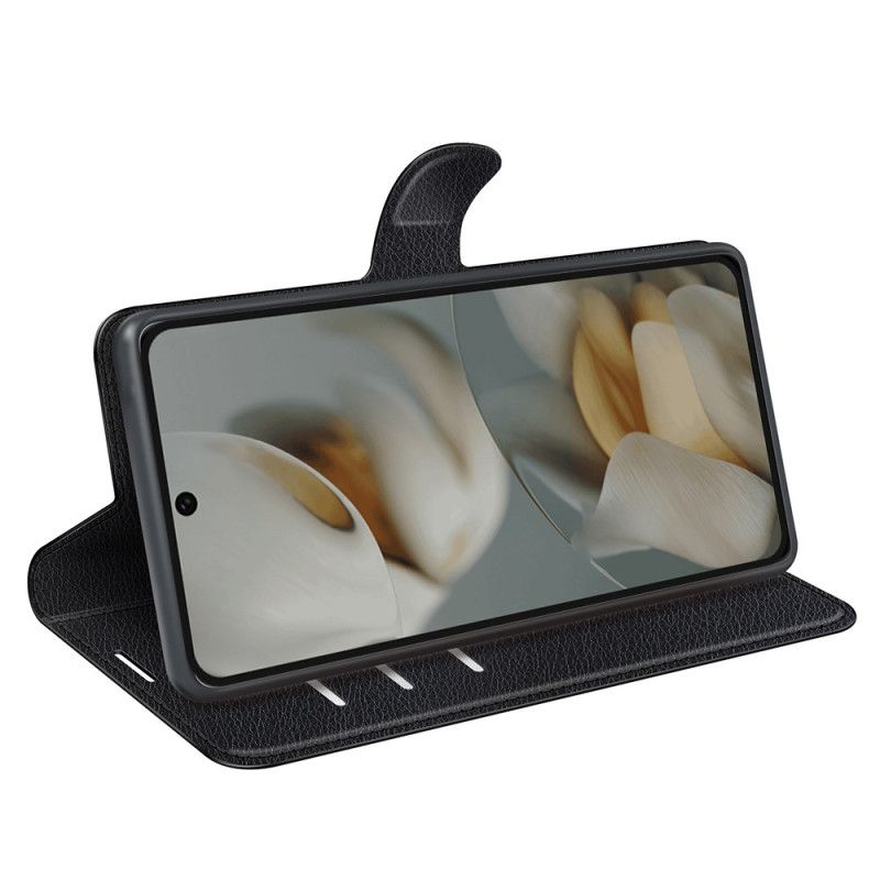 Housse Google Pixel 10 Pro XL Simili Cuir Litchi