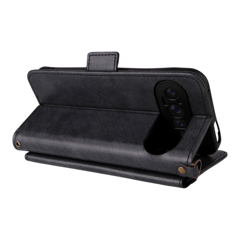 Housse Google Pixel 10 Pro XL Vintage avec Bandoulière