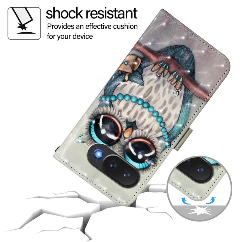 Housse Google Pixel 10A Chouette Grise