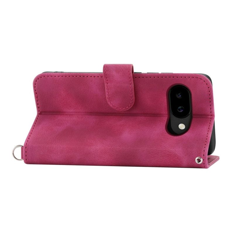 Housse Google Pixel 10A Effet Daim Mandala avec Bandoulière