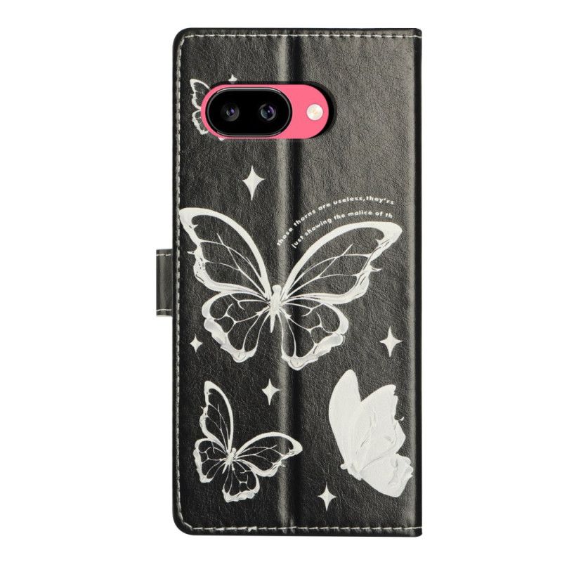 Housse Google Pixel 10A Papillons Noir et Blanc