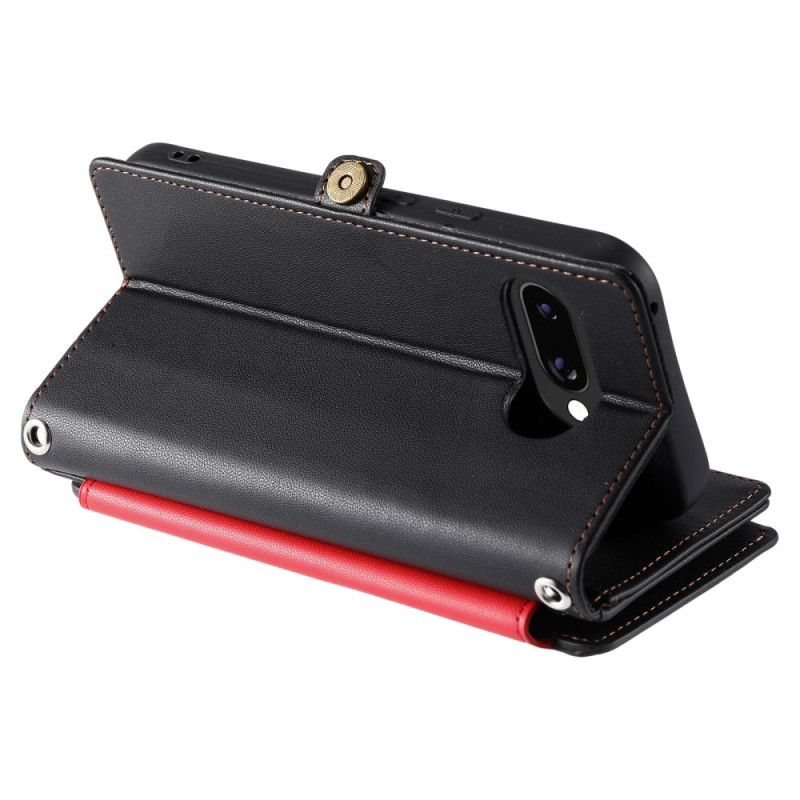 Housse Google Pixel 10A Portefeuille 8 Porte-Cartes et Lanière