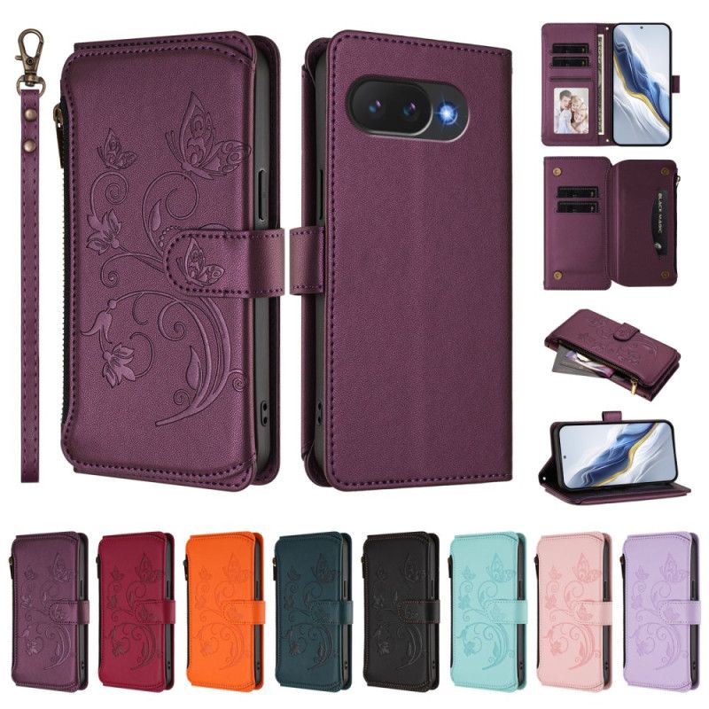 Housse Google Pixel 10A Portefeuille Design Floral