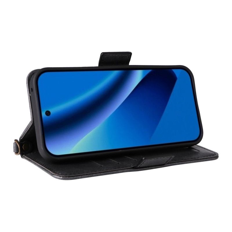 Housse Google Pixel 10A Portefeuille Vintage et Bandoulière