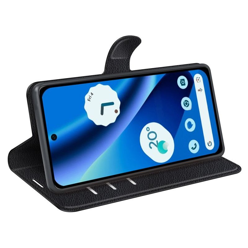 Housse Google Pixel 10A Simili Cuir Litchi Classique