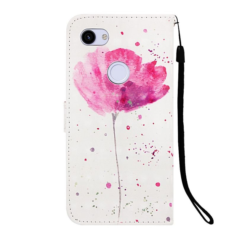 Housse Google Pixel 3a Coquelicot Aquarelle