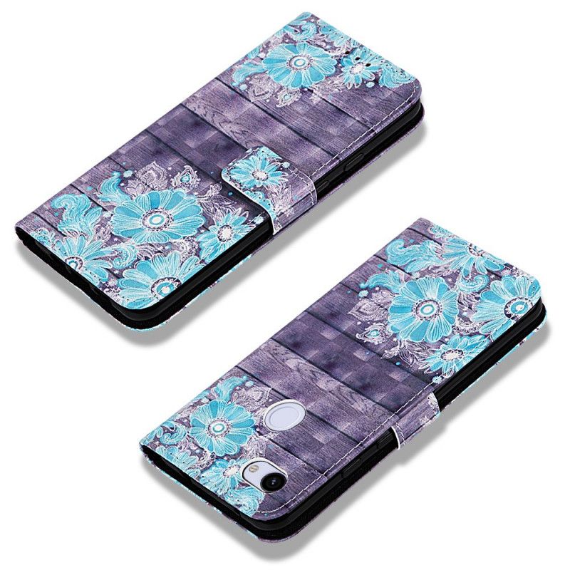 Housse Google Pixel 3a Xl Fleurs Bleues