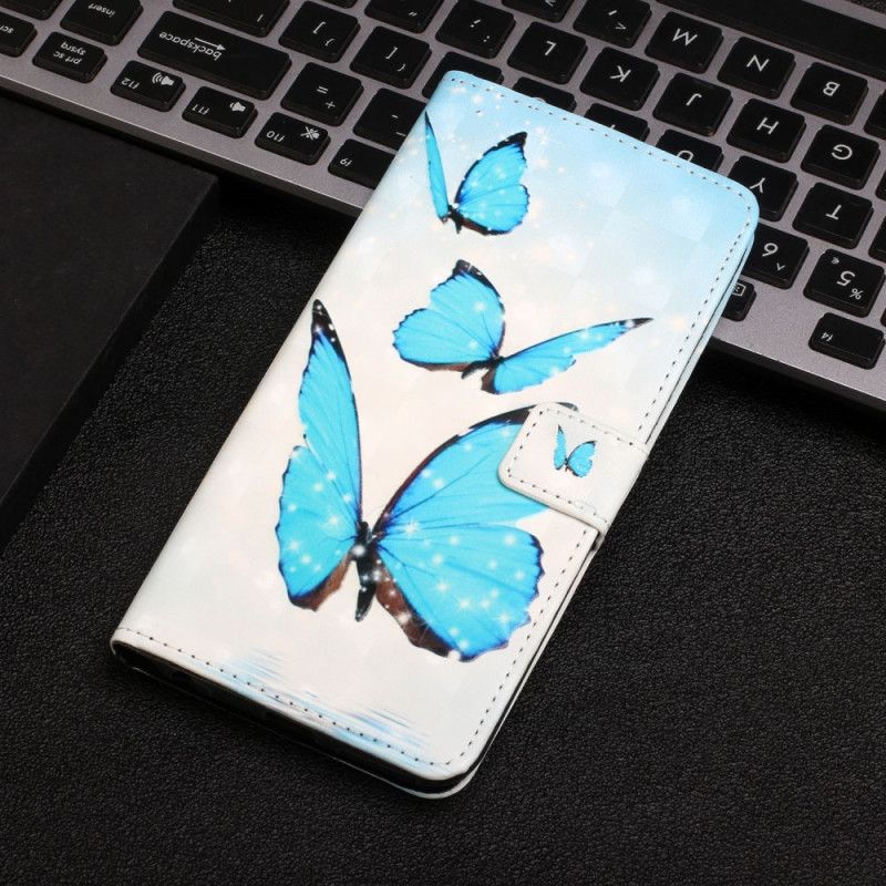 Housse Google Pixel 6 Papillons Bleus Volants