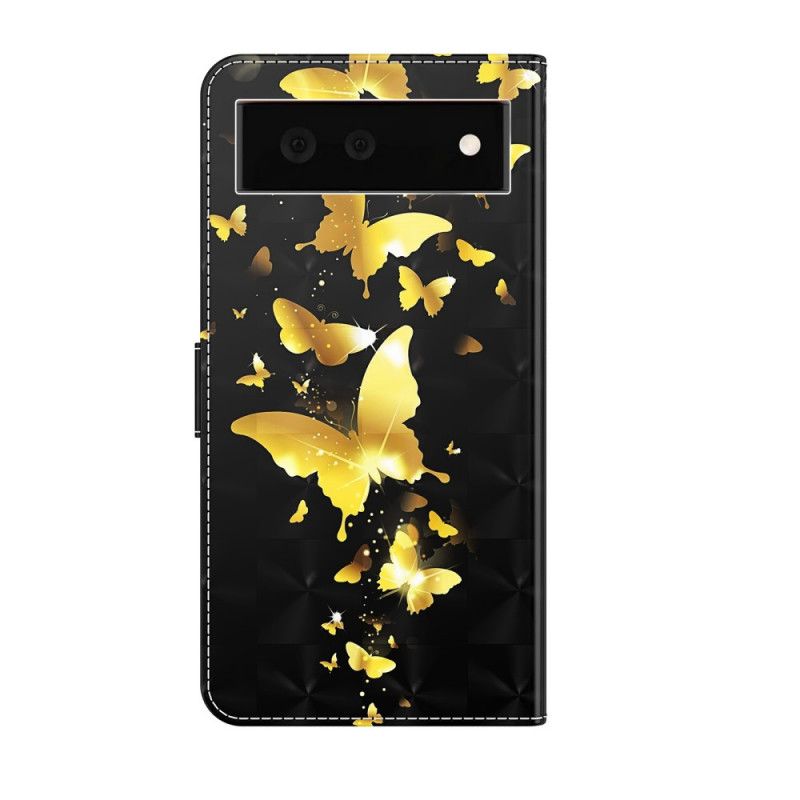 Housse Google Pixel 6 Papillons Jaunes