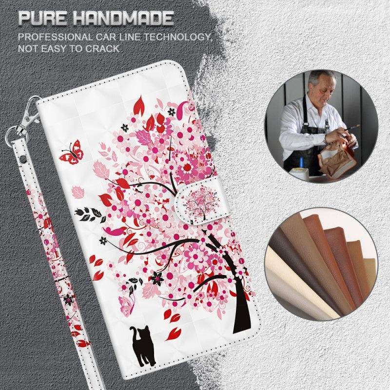 Housse Google Pixel 6 Pro Arbre Rose Et Chat Noir