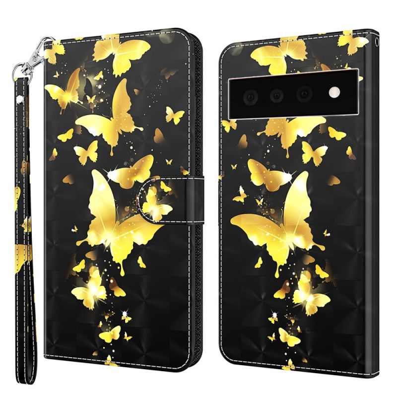 Housse Google Pixel 6 Pro Papillons Jaunes