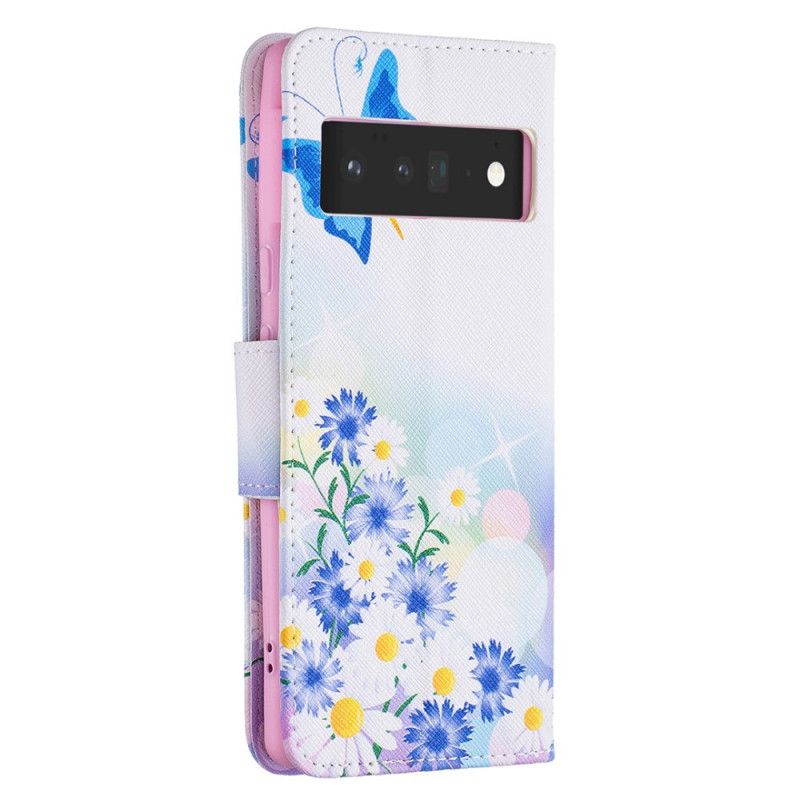 Housse Google Pixel 6 Pro Papillons Peints