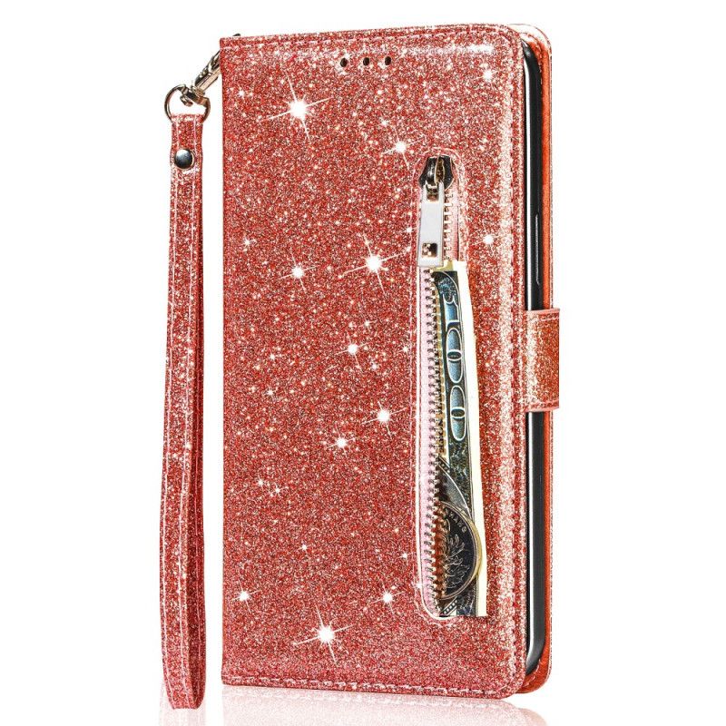 Housse Google Pixel 6 Pro Porte-monnaie Paillettes