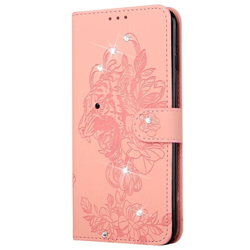 Housse Google Pixel 6 Pro Tigre Baroque Et Strass