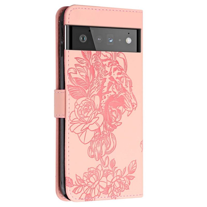 Housse Google Pixel 6 Pro Tigre Baroque Et Strass