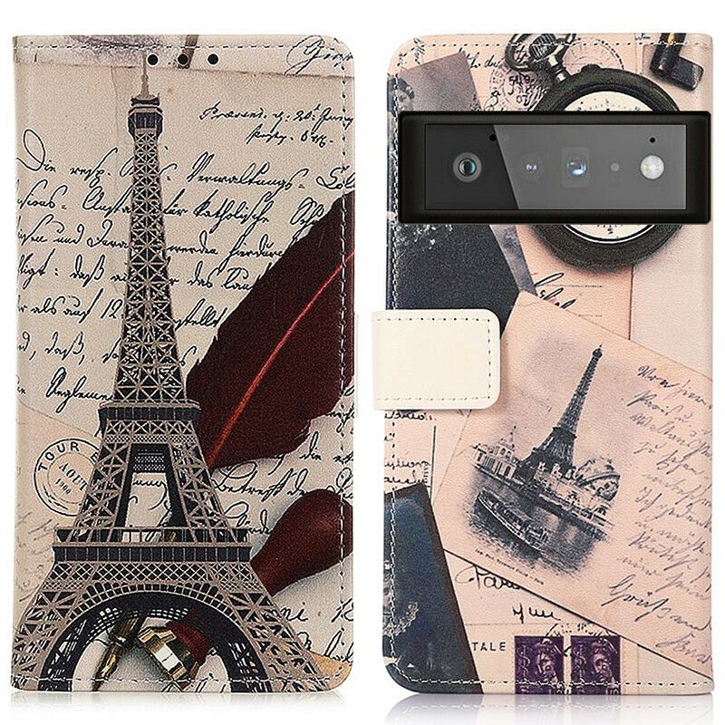 Housse Google Pixel 6 Pro Tour Eiffel Du Poète