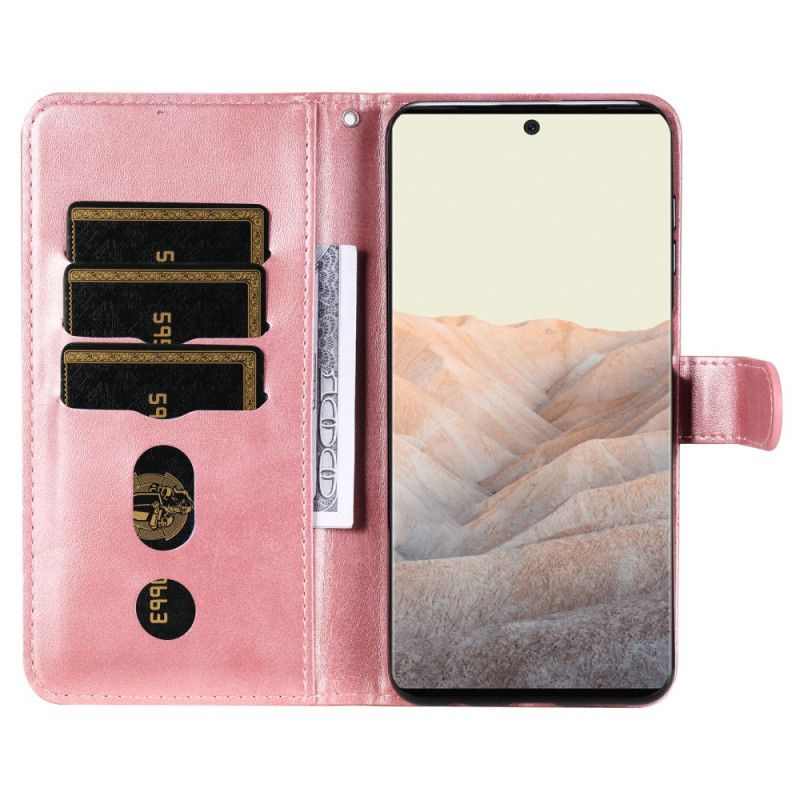 Housse Google Pixel 6 Pro Vintage Porte-monnaie