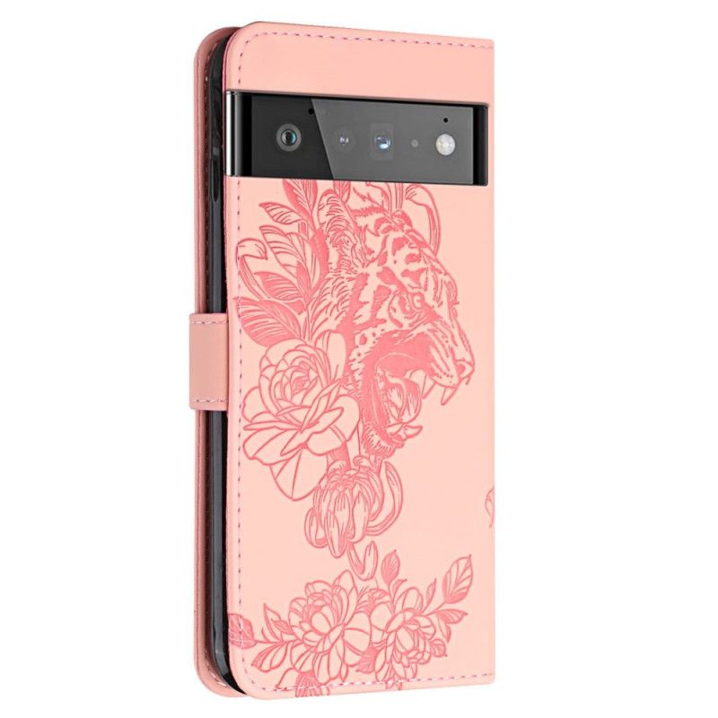 Housse Google Pixel 6 Tigre Baroque Et Strass