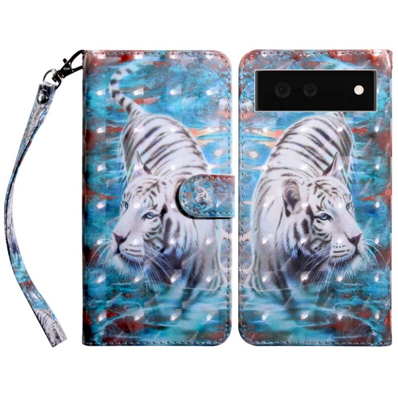 Housse Google Pixel 6 Tigre Dans L'eau