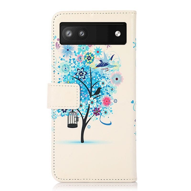 Housse Google Pixel 6A Arbre Fleuri