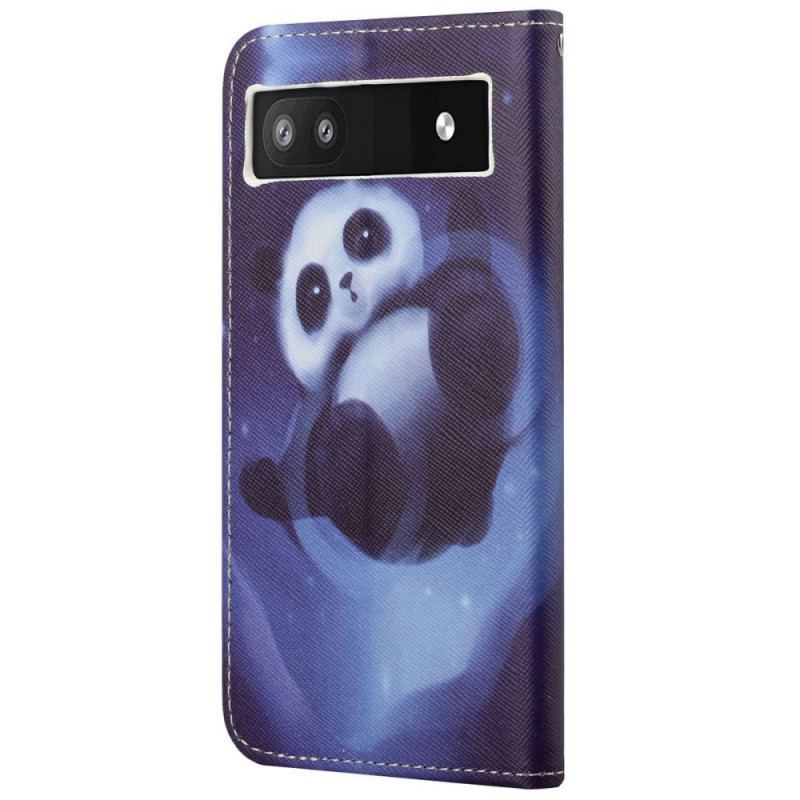 Housse Google Pixel 6A Panda Espace à Lanière