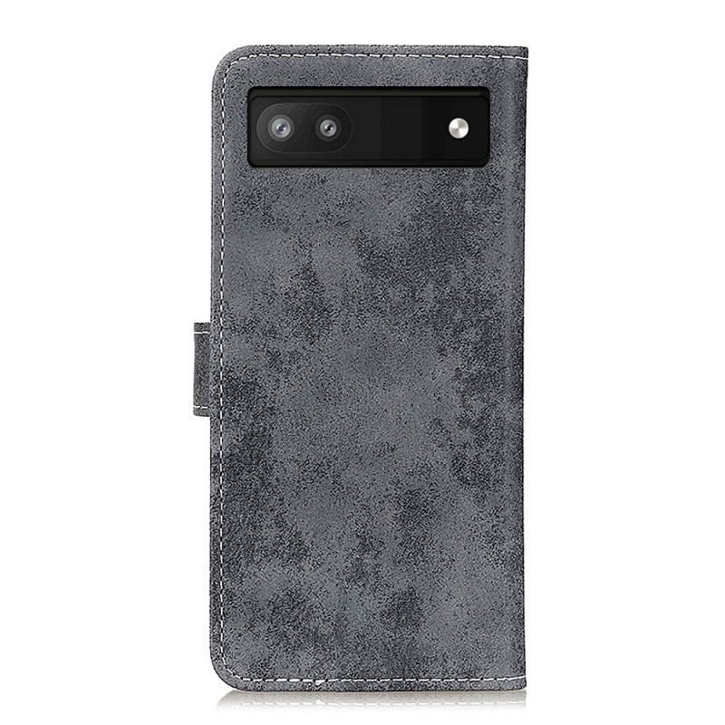 Housse Google Pixel 6A Style Cuir Vintage