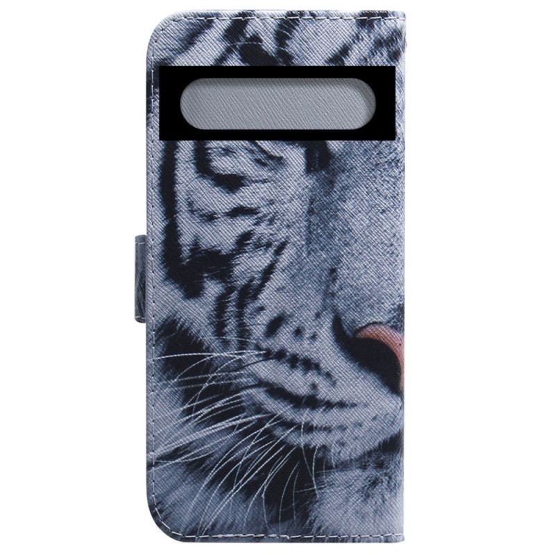 Housse Google Pixel 7 Pro Tigre Blanc