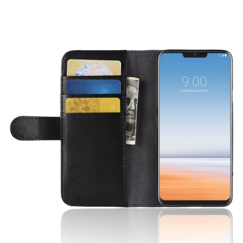 Housse Lg G7 Thinq Cuir Véritable