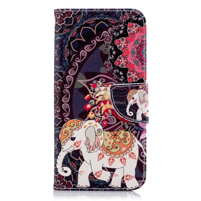 Housse Lg G7 Thinq Mandala Éléphants Ethniques