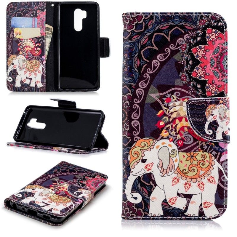 Housse Lg G7 Thinq Mandala Éléphants Ethniques