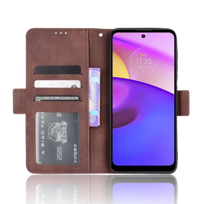 Housse Moto E20 / E30 / E40 Classe Première Multi-cartes