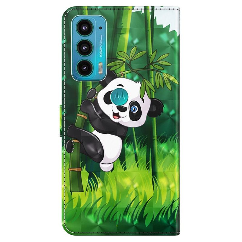 Housse Moto E20 / E30 / E40 Panda Et Bambou