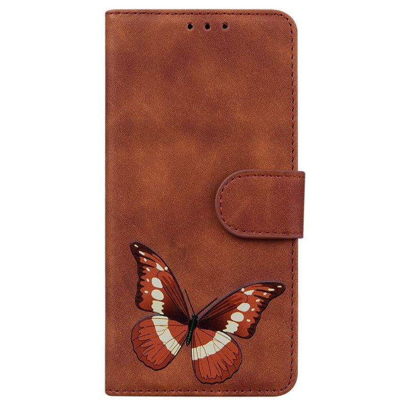 Housse Moto E20 / E30 / E40 Skin-touch Papillon