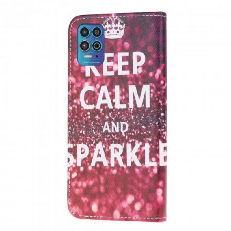 Housse Moto G100 Keep Calm And Sparkle